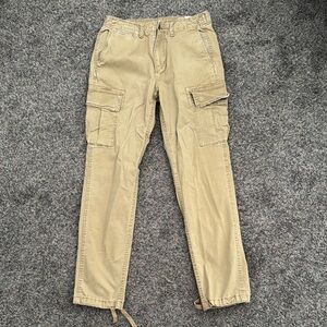 American Eagle Outfitters Tan Cargo Pants Straight Leg